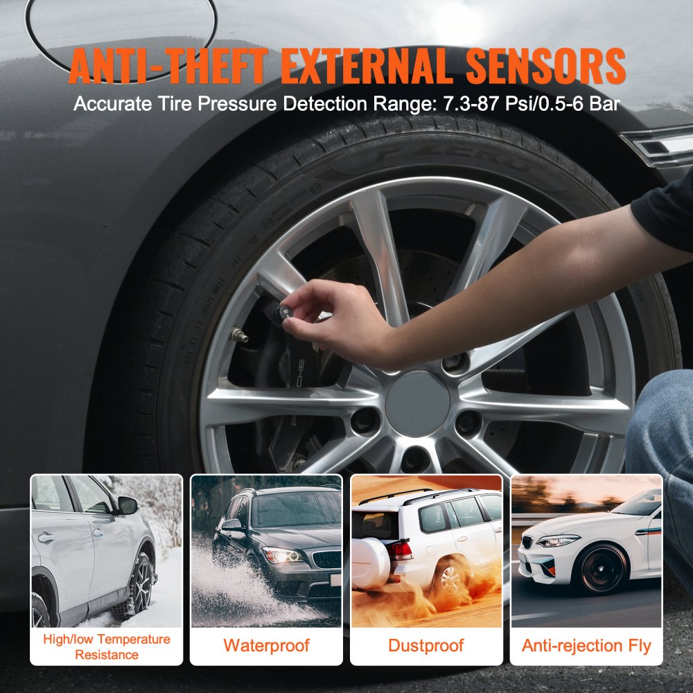 RV Tire Pressure Monitoring System Real Time Trailer